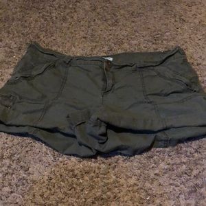Olive green shorts